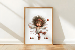 Whimsical Easter Girl Clipart Product Image 3