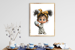 Whimsical Easter Girl Clipart Product Image 3