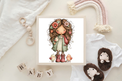 Whimsical Easter Girl Clipart Product Image 3