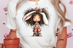 Whimsical Easter Girl PNG Clipart Product Image 2