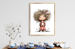 Whimsical Easter Girl PNG Clipart Product Image 3