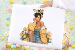 Whimsical Easter Girls Clipart Product Image 2