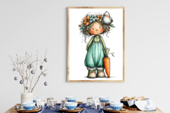 Whimsical Easter Girls Clipart Product Image 3