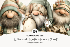 Whimsical Easter Gnome Clipart Product Image 1
