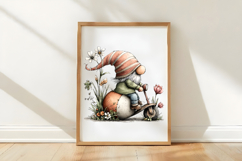 Whimsical Easter Gnome Clipart Product Image 3