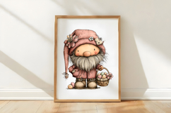 Whimsical Easter gnome Clipart Product Image 3