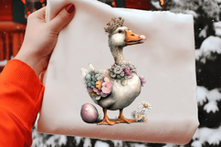 Whimsical Easter Goose Clipart Product Image 2