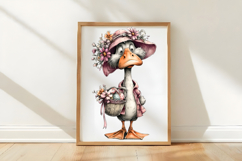 Whimsical Easter Goose Clipart Product Image 3