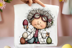 Whimsical Easter Grandma Clipart Product Image 2