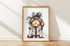 Whimsical Easter Grandma Clipart Product Image 3