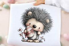 Whimsical Easter Hedgehog Clipart Product Image 2