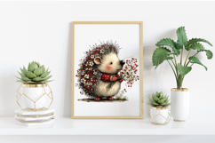 Whimsical Easter Hedgehog Clipart PNG Product Image 2