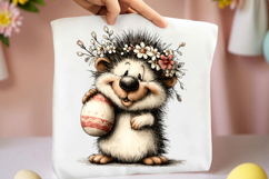 Whimsical Easter Hedgehog Clipart Product Image 2