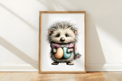 Whimsical Easter Hedgehog Clipart Product Image 3
