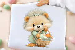 Whimsical Easter Hedgehog Clipart Product Image 3