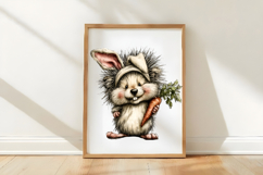 Whimsical Easter Hedgehog Clipart Product Image 3