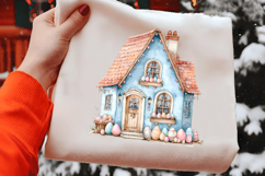 Whimsical Easter House Clipart Product Image 2