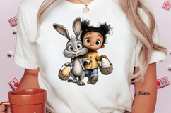 Whimsical Easter Kids Clipart Product Image 2