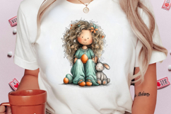 Whimsical Easter Kids Clipart Product Image 2