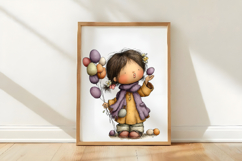 Whimsical Easter Kids Clipart Product Image 3
