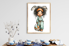 Whimsical Easter Kids Clipart Product Image 3