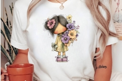 Whimsical Easter kids Clipart Product Image 3