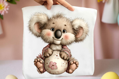 Whimsical Easter Koala Clipart Product Image 2