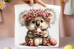 Whimsical Easter Koala Clipart Product Image 2