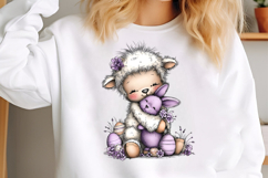 Whimsical Easter Lamb Clipart Product Image 2