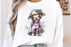 Whimsical Easter Lamb Clipart Product Image 3