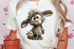 Whimsical Easter Lamb Clipart Product Image 2