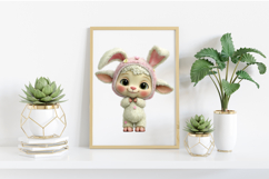 Whimsical Easter Lamb Clipart Product Image 2