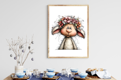 Whimsical Easter Lamb PNG Clipart Product Image 3