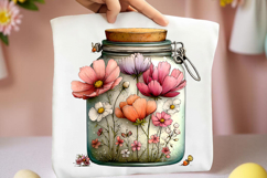 Whimsical Easter Mason Jar Clipart Product Image 2