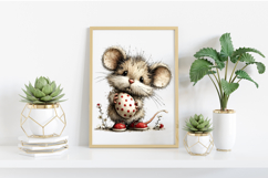 Whimsical Easter Mouse Clipart Product Image 2