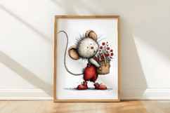 Whimsical Easter Mouse Clipart Product Image 3