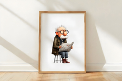 Whimsical Easter Old Man Clipart Product Image 3