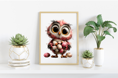 Whimsical Easter Owl Clipart Product Image 2