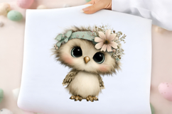 Whimsical Easter Owl Clipart Product Image 2