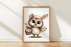 Whimsical Easter Owl Clipart Product Image 3