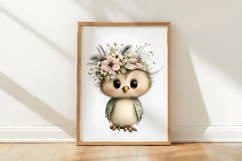 Whimsical Easter Owl Clipart Product Image 3