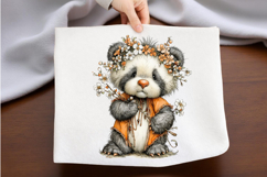 Whimsical Easter Panda Clipart Product Image 2