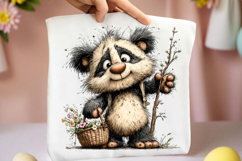 Whimsical Easter Panda Clipart Product Image 2