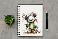 Whimsical Easter Panda Clipart Product Image 2