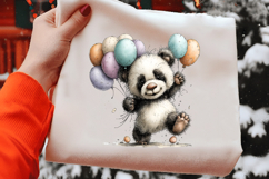 Whimsical Easter Panda Clipart Product Image 2