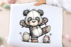 Whimsical Easter Panda Clipart Product Image 2