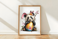 Whimsical Easter Panda Clipart Product Image 3