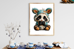 Whimsical Easter Panda Clipart Product Image 3