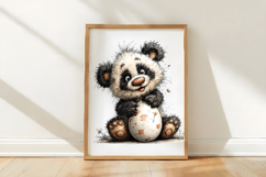 Whimsical Easter Panda Clipart Product Image 3