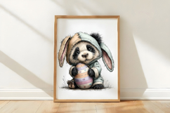 Whimsical Easter Panda Clipart Product Image 3